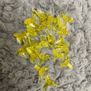 Ceramic Christmas Tree Replacement Bulbs - yellow birds (20)